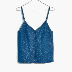 Madewell Button-Down Cami Star Jaquard